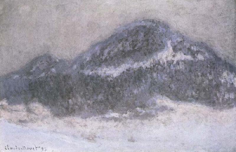 Claude Monet Mount Kolsaas in Misty Weather Sweden oil painting art